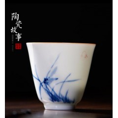 功夫茶杯景德镇茶具陶瓷主，人杯单杯小杯子普洱闻功夫茶杯景德镇茶具陶瓷主，人杯单杯小杯子普洱闻
