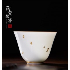 功夫茶杯景德镇茶具陶瓷主，人杯单杯小杯子普洱闻功夫茶杯景德镇茶具陶瓷主，人杯单杯小杯子普洱闻
