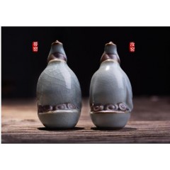 茶宠可养年创意汝窑迷你 茶玩